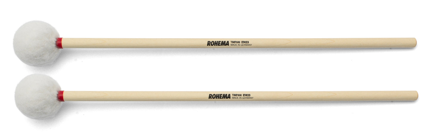 Rohema Timpani Mallets Eco | ET423 | felt cover 42mm - medium | Hard Maple - lacquer