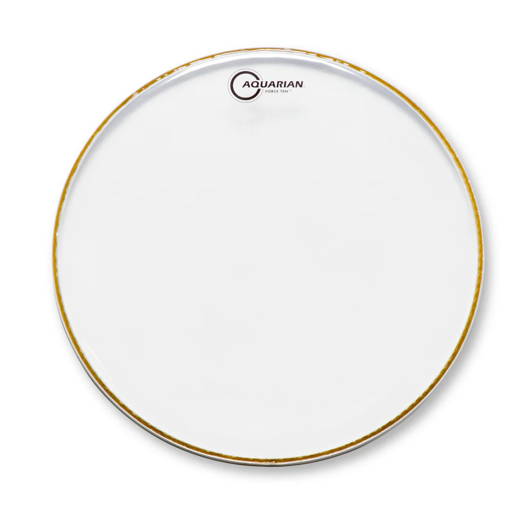 AQUARIAN DRUMHEADS : FORCE TEN CLEAR 10/10 DOUBLE PLY DRUMHEAD