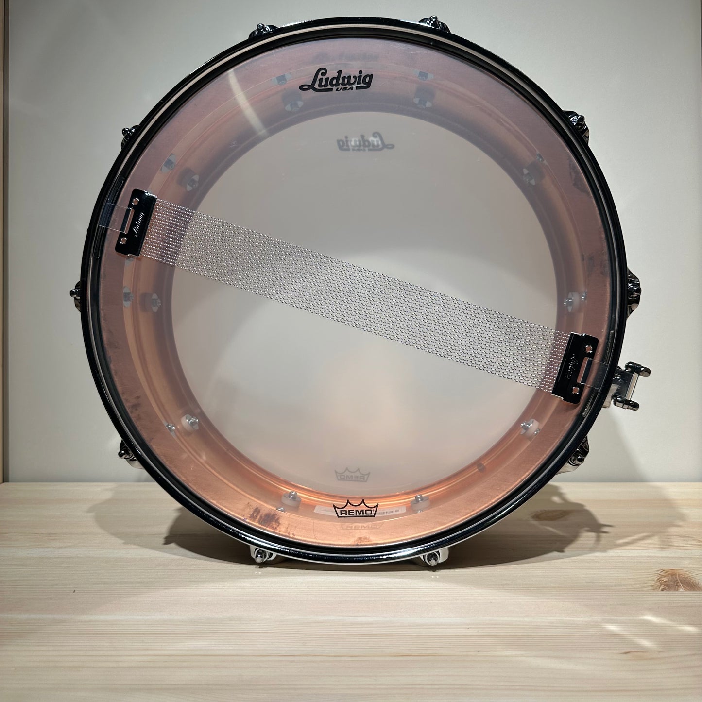Ludwig LC661T 5x14inch Copperphonic Snare Drum, RAW Natural Patina Shell, Tube Lugs