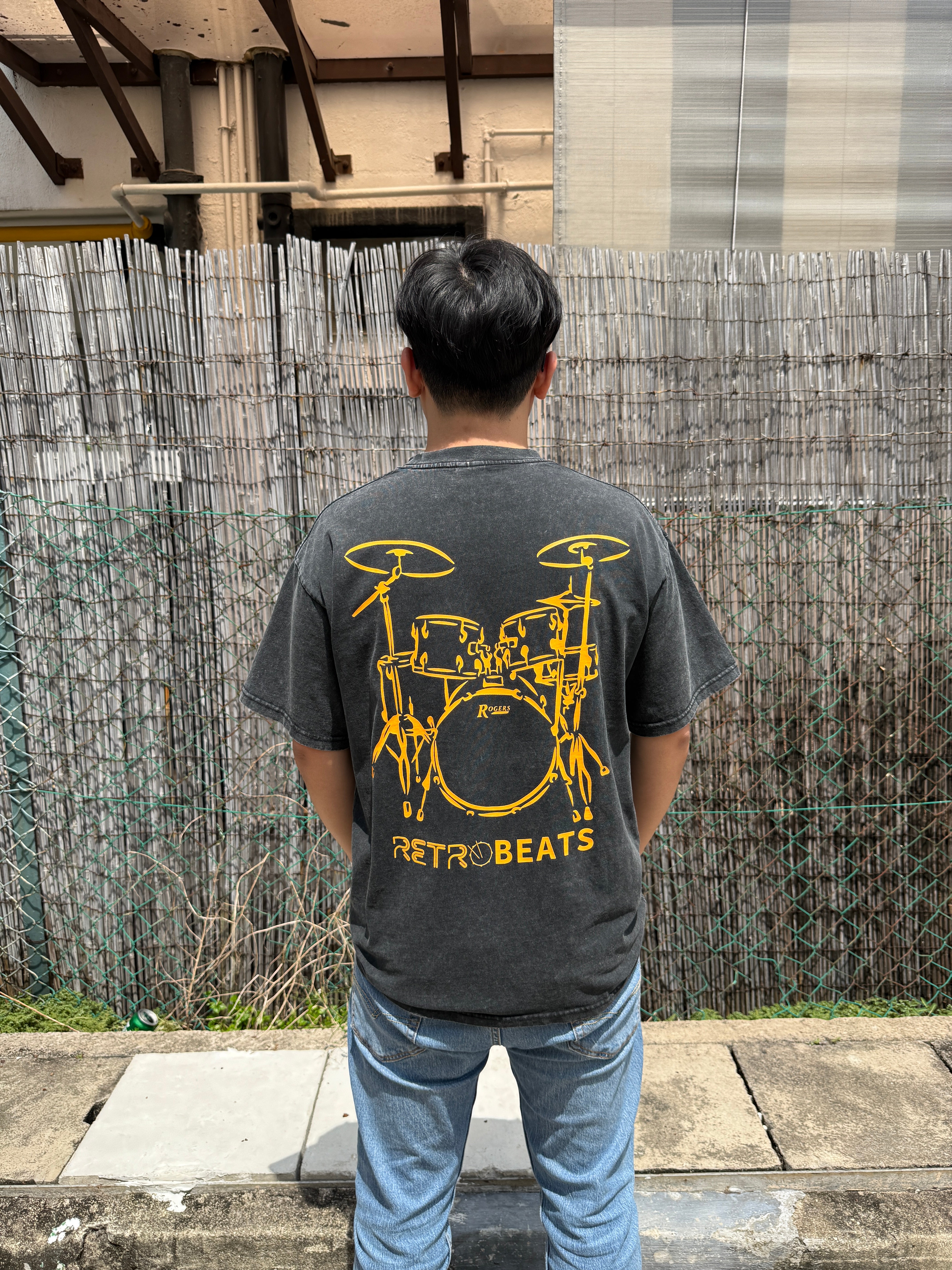 Rogers Drums X Retrobeats t-shirt (Ltd Ed)
