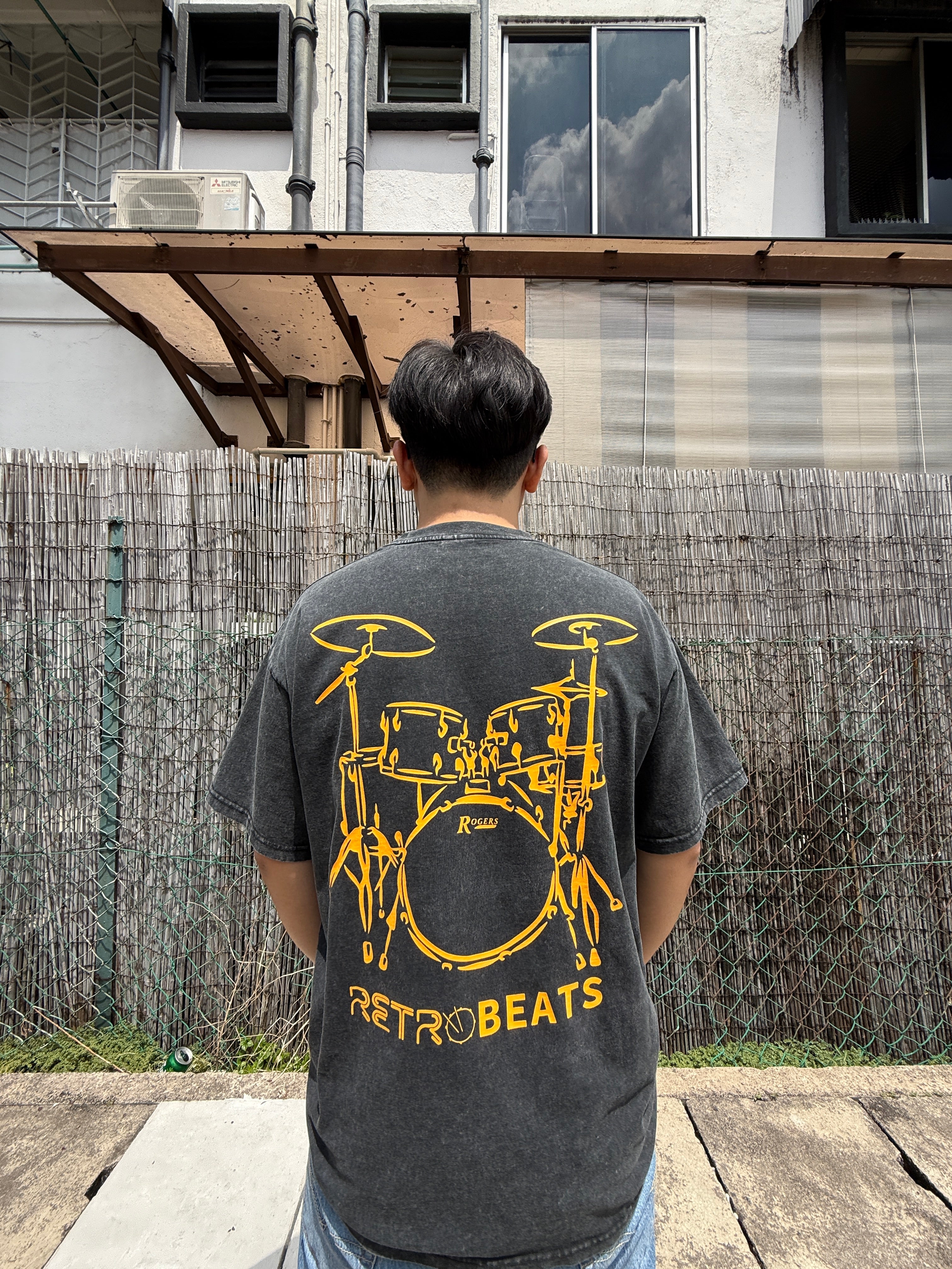 Rogers Drums X Retrobeats t-shirt (Ltd Ed)