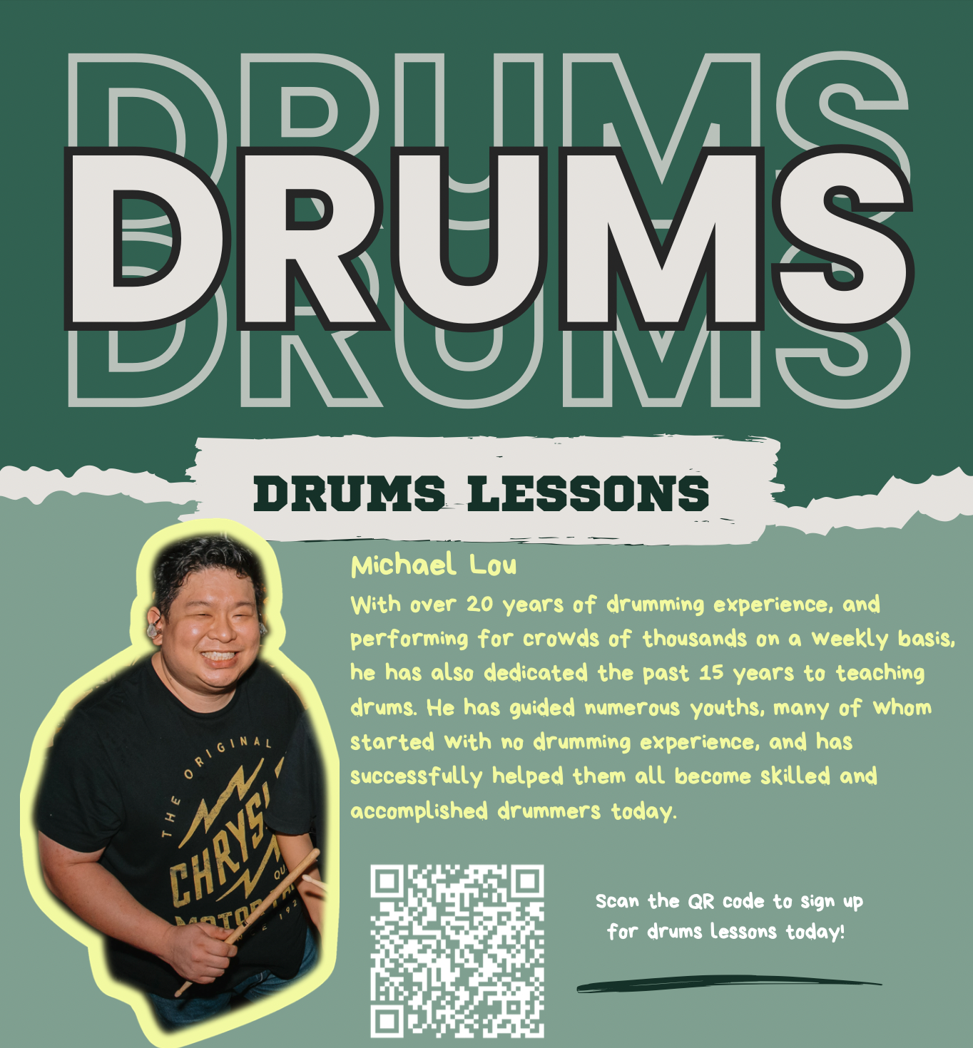 Drums Lessons Packs : 60mins