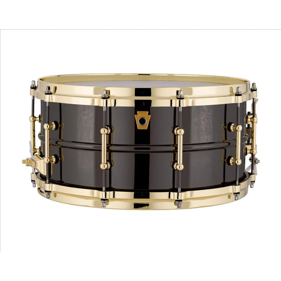 Ludwig LB417BT 6.5x14inch Black Beauty Brass Snare Drum, Tube Lugs — L14-LB417BT