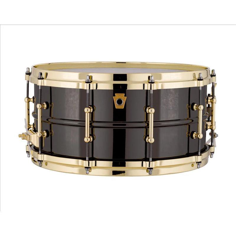 Ludwig LB417BT 6.5x14inch Black Beauty Brass Snare Drum, Tube Lugs — L14-LB417BT