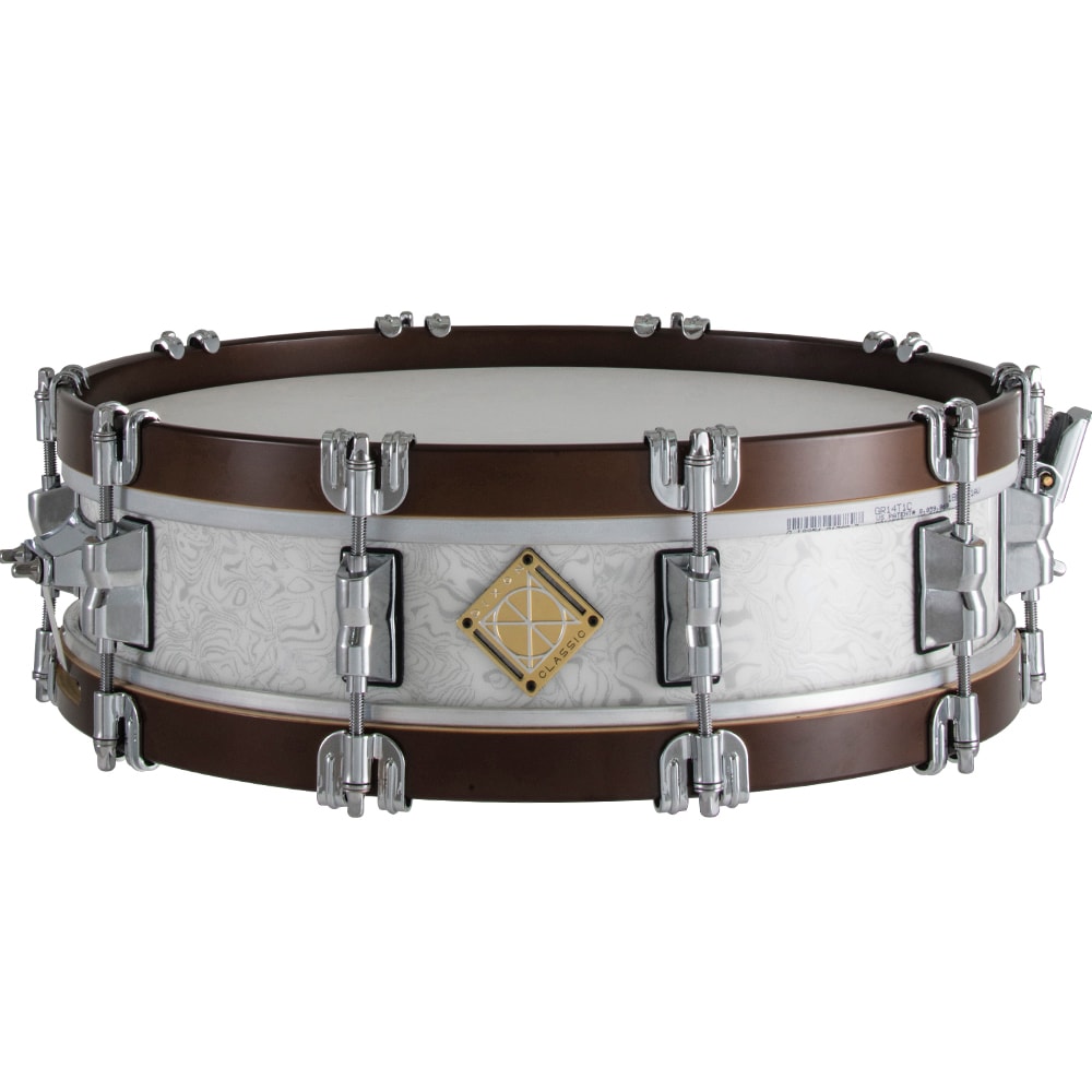DIXON DRUMS : CLASSIC SUB ZERO 14X3.5 SNARE WITH WOOD HOOPS